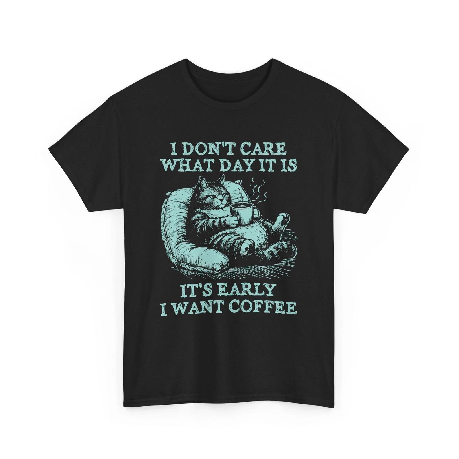 Funny Coffee T-Shirt | I Need More Coffee Caffeine Addict Graphic Tee S