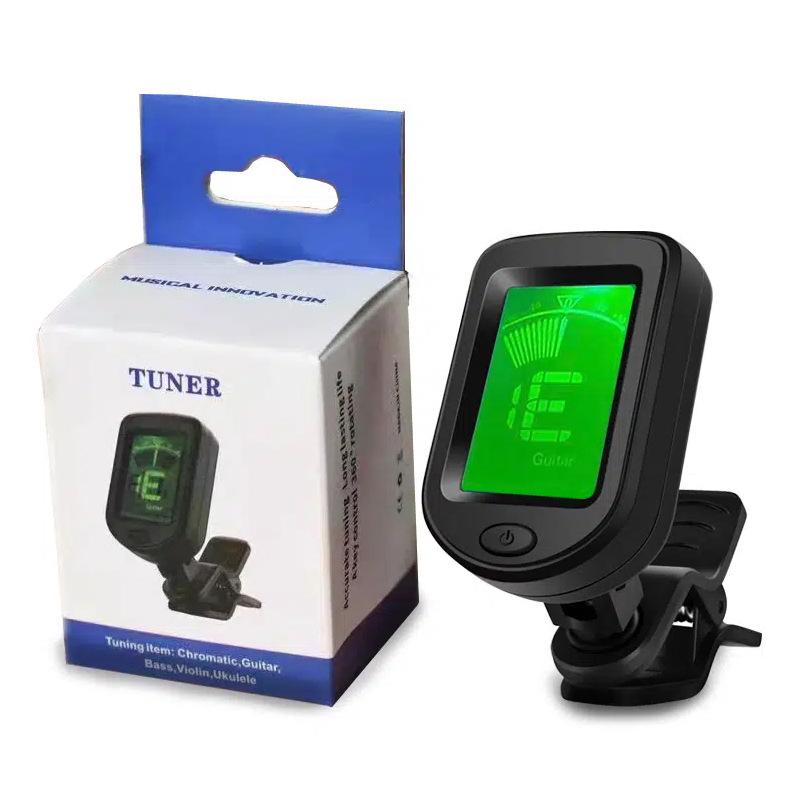 Multifunctional Equal Temperament Tuner for Folk Guitar, Violin, and Chinese Instruments like Guzheng, Pipa, Erhu