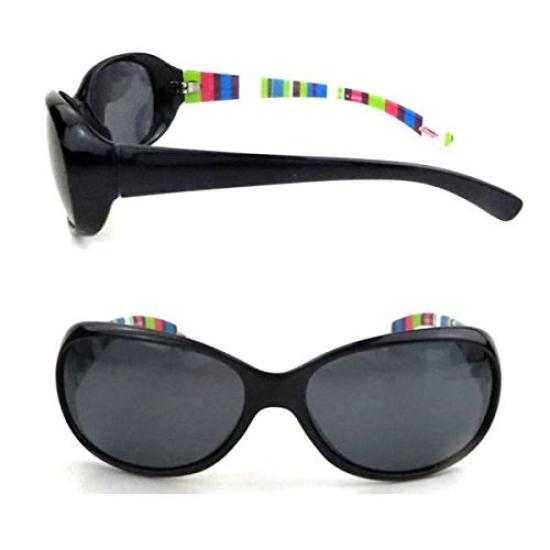 Coleman Polarized Striped Red Soft Case Included Women's Sunglasses, Smoke, Driving, Pattern, CLA01-1,