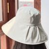 New Summer Eaves Sun Protection Hat Women's Solid Color Foldable Outdoor Fashion Versatile Sun Hat Casual Bucket Hat Tide