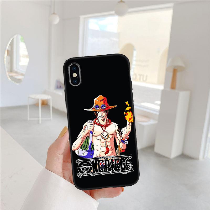 One Piece ACE Soft Shell Phone Case for Redmi Note 10 11 12 Pro Max 10S 10C 10T 11A 11S 12S 12C