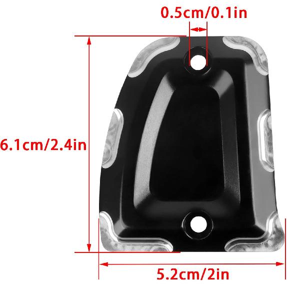 Master Cylinder Covers Front Replacement for Indian Scout/Scout Sixty Bobber 2016-2023 CNC Aluminum Brake Fluid Reservoir Cap Cover Accessories Parts
