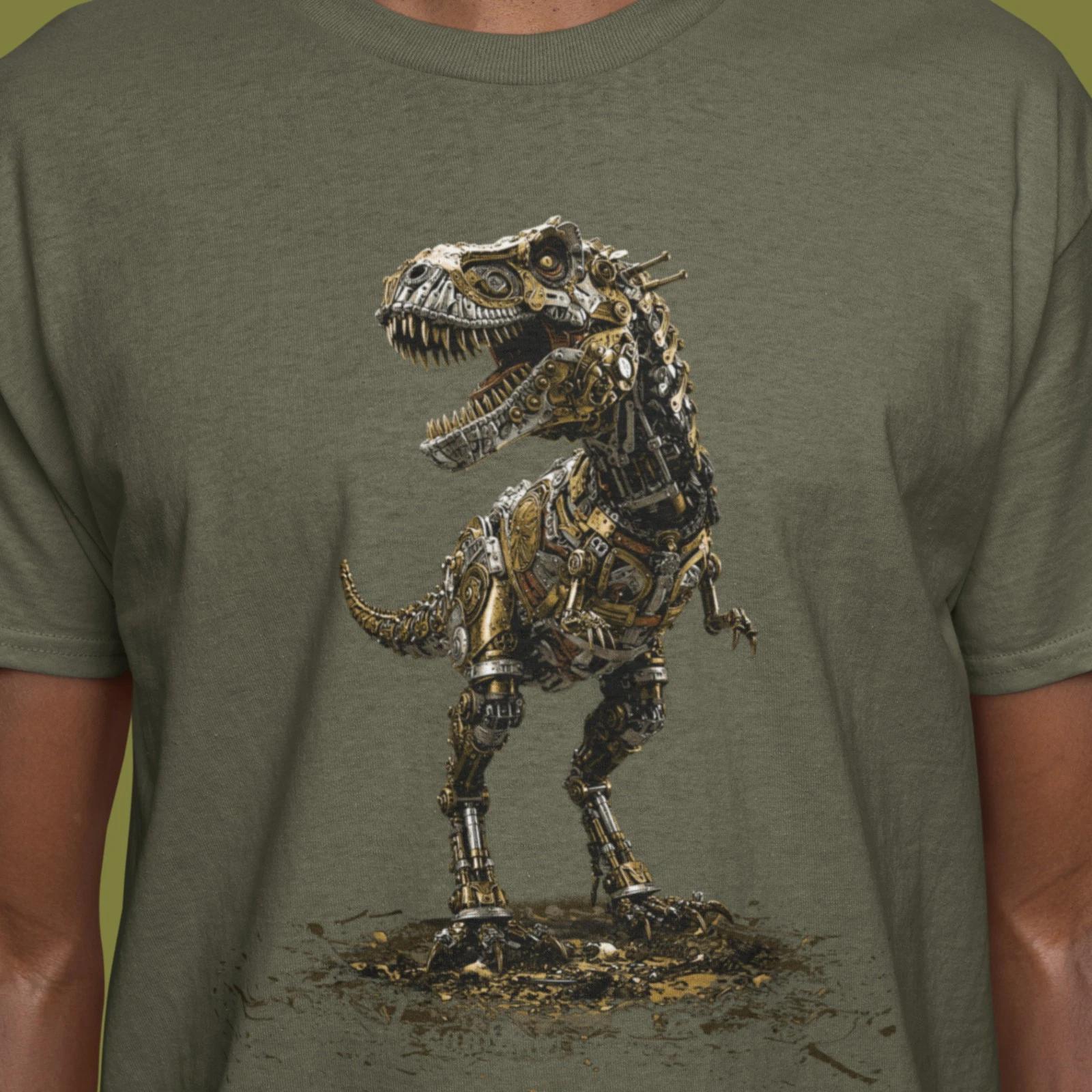 

Steampunk T-rex Unisex t-shirt, Mechanical Tyrannosaurus 3XL
