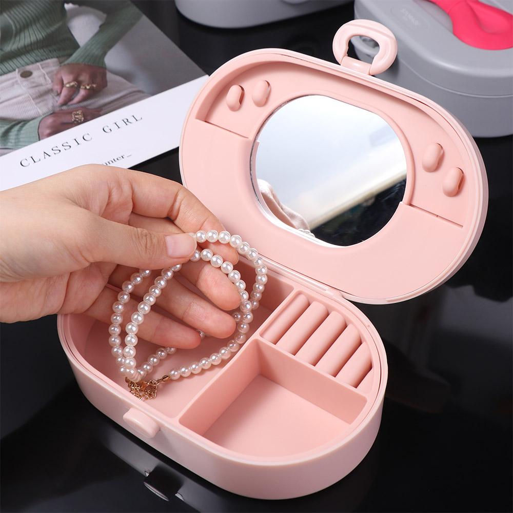 Necklace Bracelet Jewelry Packing Box Rings Organize Jewelry Storage Box Holder Dustproof Earrings Display Case Jewelry Storage