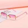 New Rimless Sunglasses Fashion Rectangle Small Square Shades For Women Men Traveling Sun Glasses