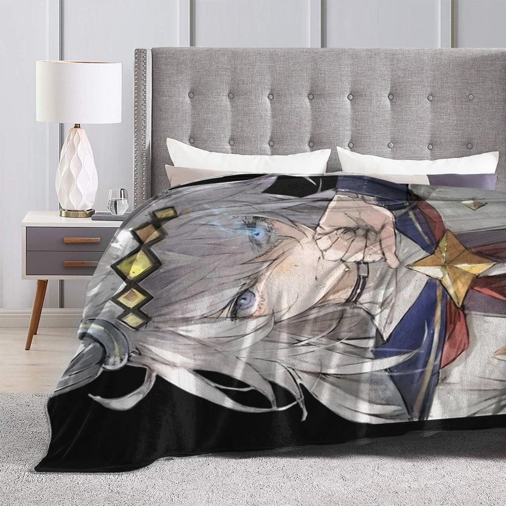 Uma Musume Cinderella Gray - Oguri Cap Blanket Cover Flannel Throw Blanket Bedroom Sofa Printed Soft Warm Bedsprea