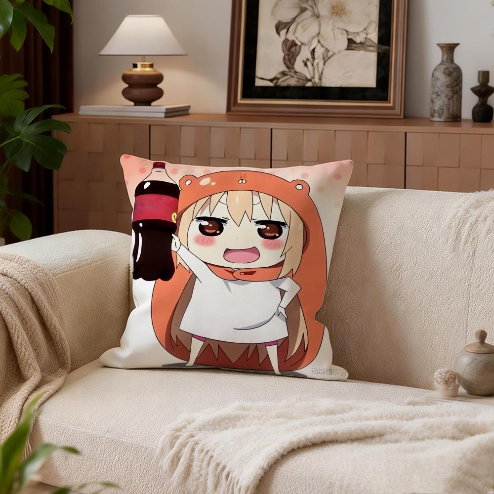 Comedy Himouto Umaruchan Cushion Cover Cushion Cover Set 4Pcs 50x50 45x45 40x40 Pillowcase Decorative Sofa Home Decor