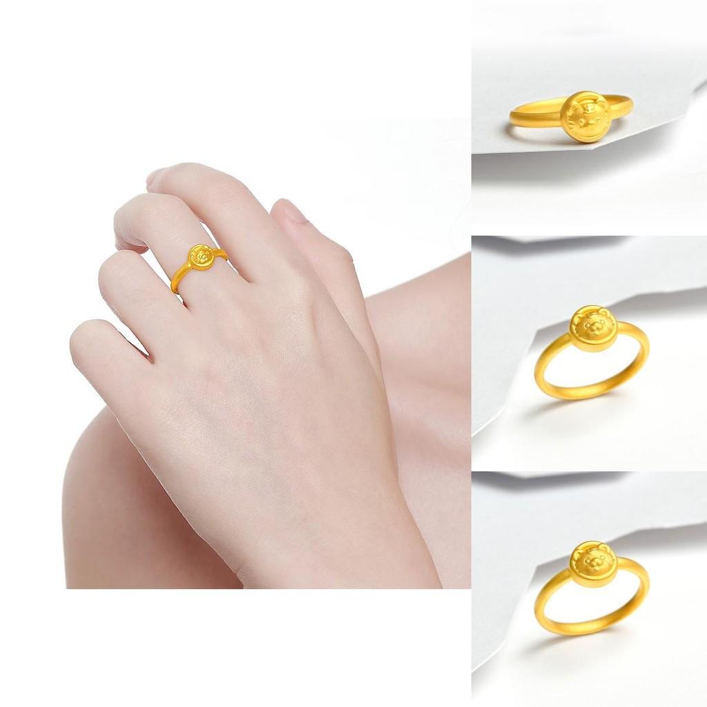 Elegant Open Design Vietnamese Tiger Ring Made From Luxurious Gold-plated Brass For Ladies