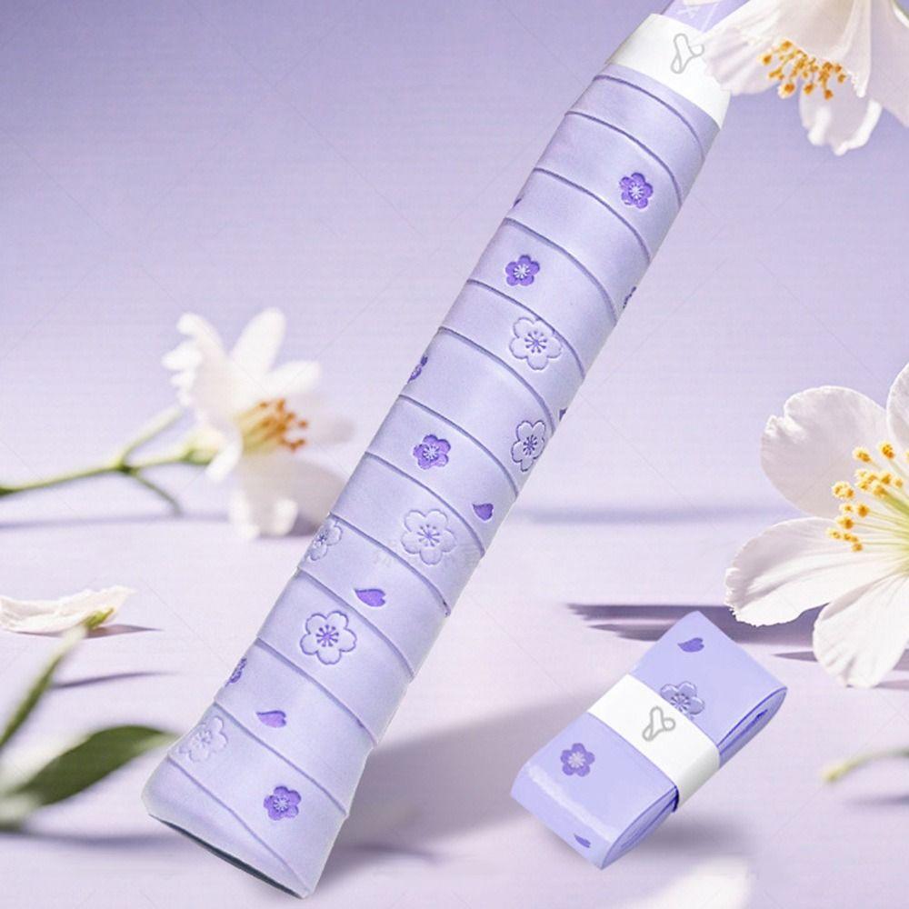New PU Badminton Handle Wrap Tape Non-slip Sweat-absorbent Badminton Racket Handle Grip Print Tennis Handle Tape