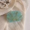 Non-slip Acetate Shell Hair Claw Jewelry Rhinestone Crab Clip Creative Shell Shark Clip  Girl
