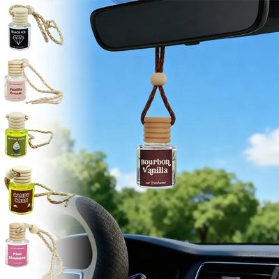 Universal Car Hanging Bottles Perfume Ornament Aromatherapy Refillable Air Freshener Oil Fragrance Bottle Auto Sapper Pendant