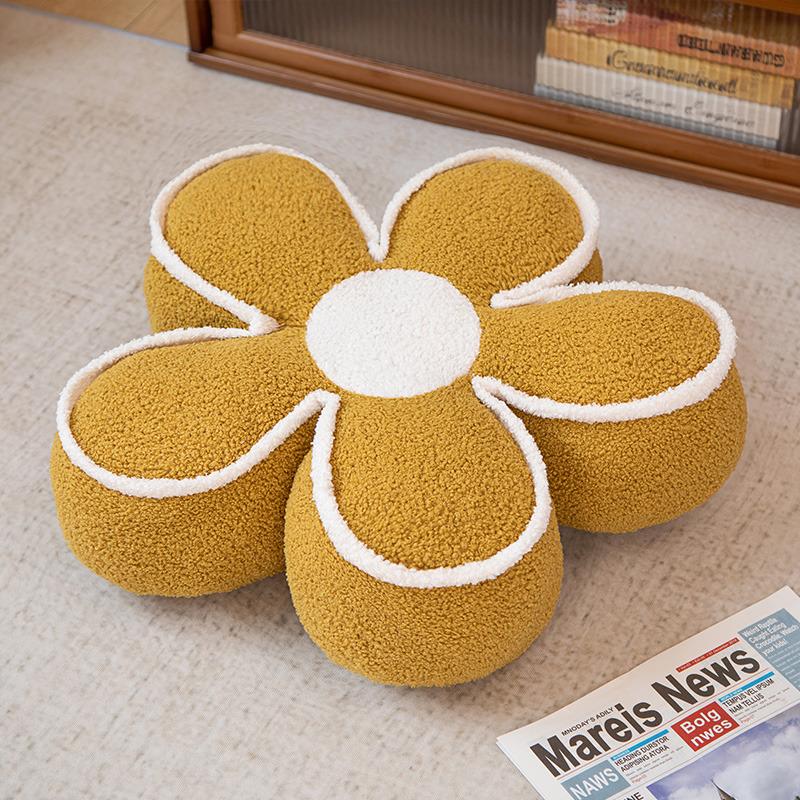 Cute Flower Seat Cushion Fart Cushion Student Chair Backrest Cushion Sun Flower Throw Pillow Bedroom Living Room Sofa Bay Window Cushion