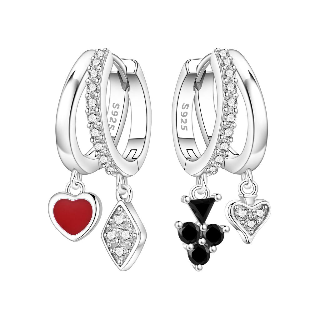 Orstarry 925 Silver Rainbow Cloud Lucky Symbol Drop Earrings Women Earrings Charm Fashion Versatile Party Jewelry Gifts
