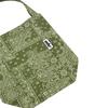 Light Paisley Twill Cotton Middle Bag (Green)