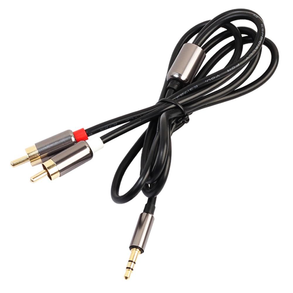 Computer TV Headphone RCA Male Amplifier 3.5mm Jack Splitter Audio Cable RCA Cable 3.5 To 2RCA