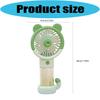 Multipurpose USB Handheld Fan Portable Colorful Lamp-Green