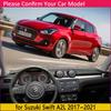 Car Dashboard Cover Dash Board Mat Carpet Dashmatfor for Suzuki Swift A2L 2017~ 2018 Pad Sunshade Cushion Cape Accessories