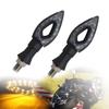 Motorcycle LED Turn Signal Indicator Light Amber Blade Lights Indicator Waterproof Universal Blinkers Flashing Moto Bike Accesso
