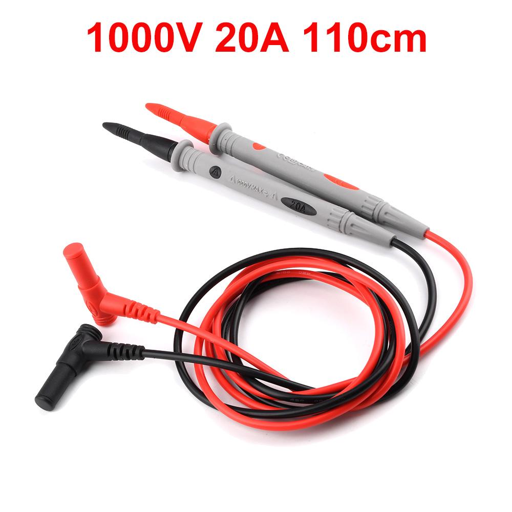Digital Multimeter 1000V 20A 10A Probe Test Leads Pin Needle Super Tip Multi Meter Tester Lead Probe Wire Pen Cable