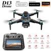 Dronă nouă D13 4K Profesională cu Trei Camere HD cu Ecran Mare 5G WIFI FPV Dronă Fără Perii Hoverare cu Flux Optic Quadcopter Pliabil