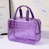 PVC Waterproof Transparent Makeup Bag Stars pattern Travel Beauty Organizer  Daily Use