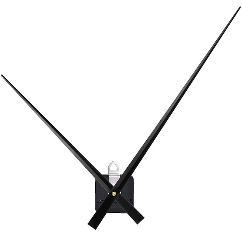 Didelio sukimo momento kvarcinis laikrodžio mechanizmas su 450 mm ilgio rodyklėmis.
