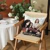 Band LLed Zeppelin Cushion Cover Silky Short Plush Invisible Zipper Dustproof Sofa Pillow Case for Home Decor