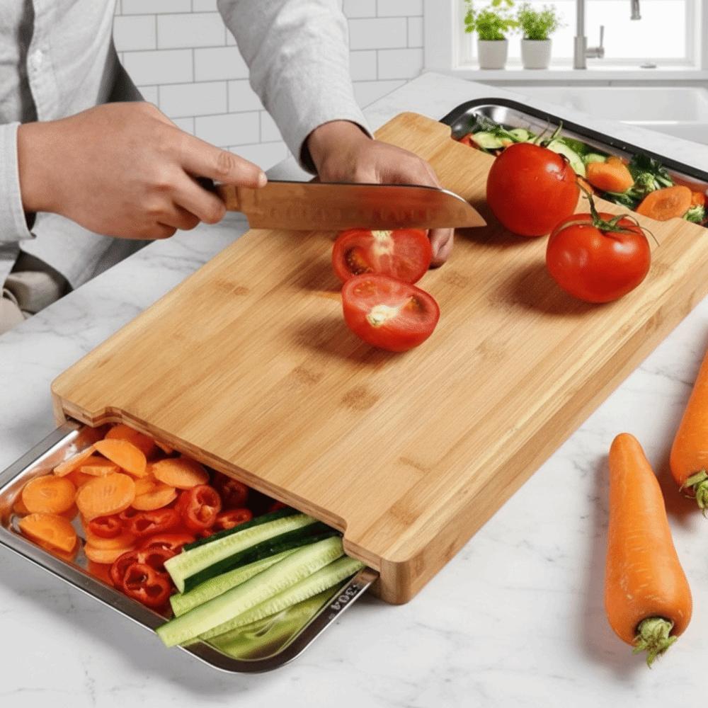 Thickened Wooden Cutting Board Non-Slip Chopping Board Food Board Cheese Board  Food Serving