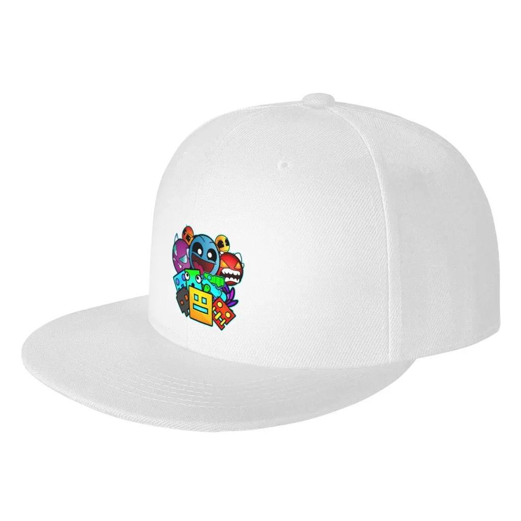 Geometry Dash Old School Gaming Cap Fashion Casual Baseball Caps Adjustable Hat Hip Hop Summer Unisex Baseball Hats