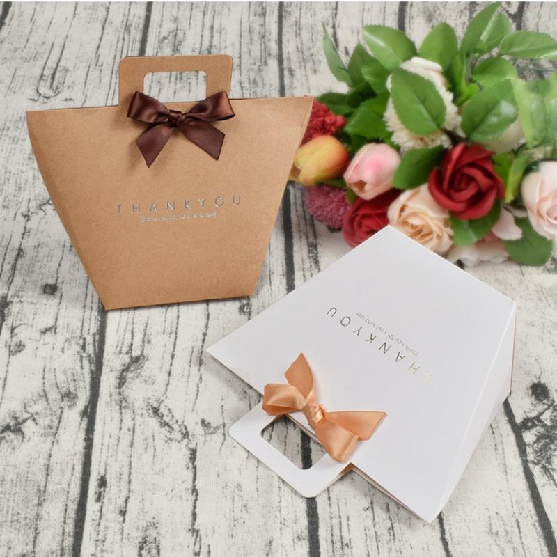 30pcs Kraft Paper Gift Tote Bags Gold Foil Gift Packaging Bags for Wedding Candy Party Favor Small Gift Shopping Bags