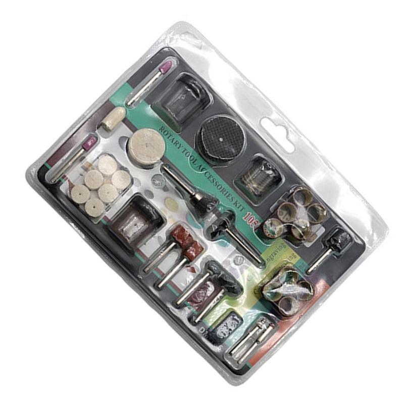 652F 105Pcs Abrasive Rotary Tool Accessories Set Electric Mini Drill Bit Sanding Polishing Cutting Engraving Heads