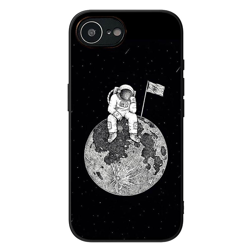 Cover for Samsung Galaxy A05 A06 A14 A50 A51 A52 A12 A13 A17 A70 A07 A25 A26 A56 A23 M53 Case Creative Design Art Astronaut Moon