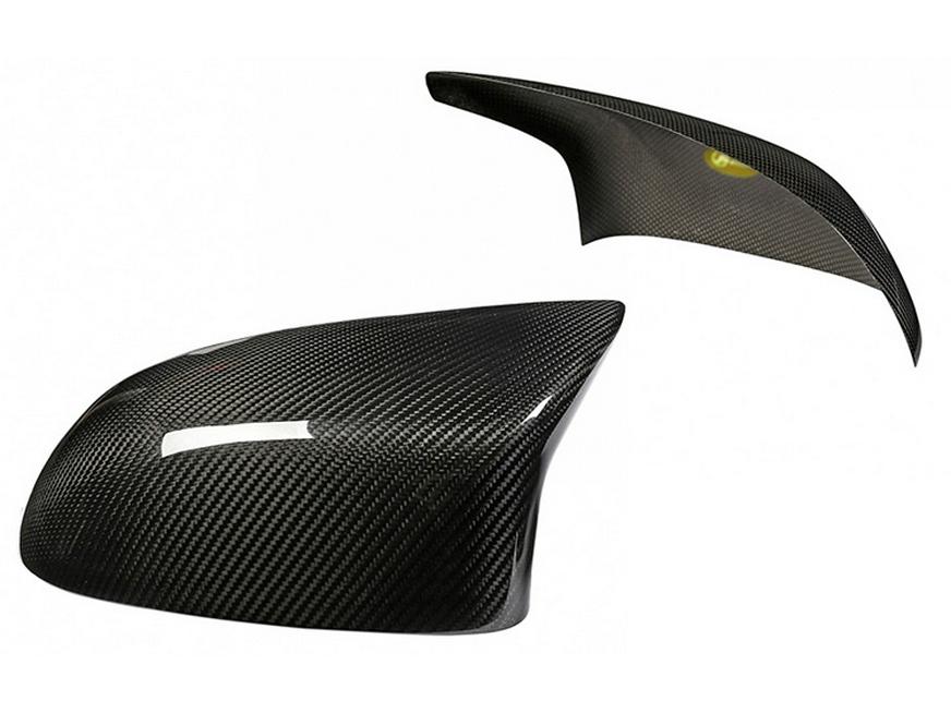Dry Carbon Fiber Stick-on Rearview Mirror Cover for BMW X5M/X6M F85/F86