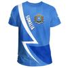 Camiseta con Estampado 3D del Emblema Nacional de la Bandera de Somalia para Hombres y Mujeres, Camisetas de Manga Corta para Deporte y Fitness de Verano, Camisetas Oversize, Tops 2024