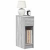 VidaXL Bedside Table with Drawer Sonoma Grey 20x36x60 Cm, Side Table, Bedside Cabinet, Side Table for the 858705