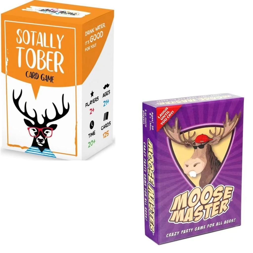 Sotally Tober Dog Man Virus Text Drinking Moose Master Card Game With Colorful Packaging For Adults
