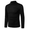 Camicetta maglione pullover slim a maniche lunghe autunno inverno dolcevita da uomo