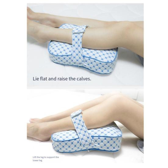 3D Gestepptes Beinkissen mit Verstellbarem Riemen Memory-Schaum PP-Baumwollfüllung Korrigierendes Beinunterstützungskissen Wabenförmig gesteppter Beinabstandshalter