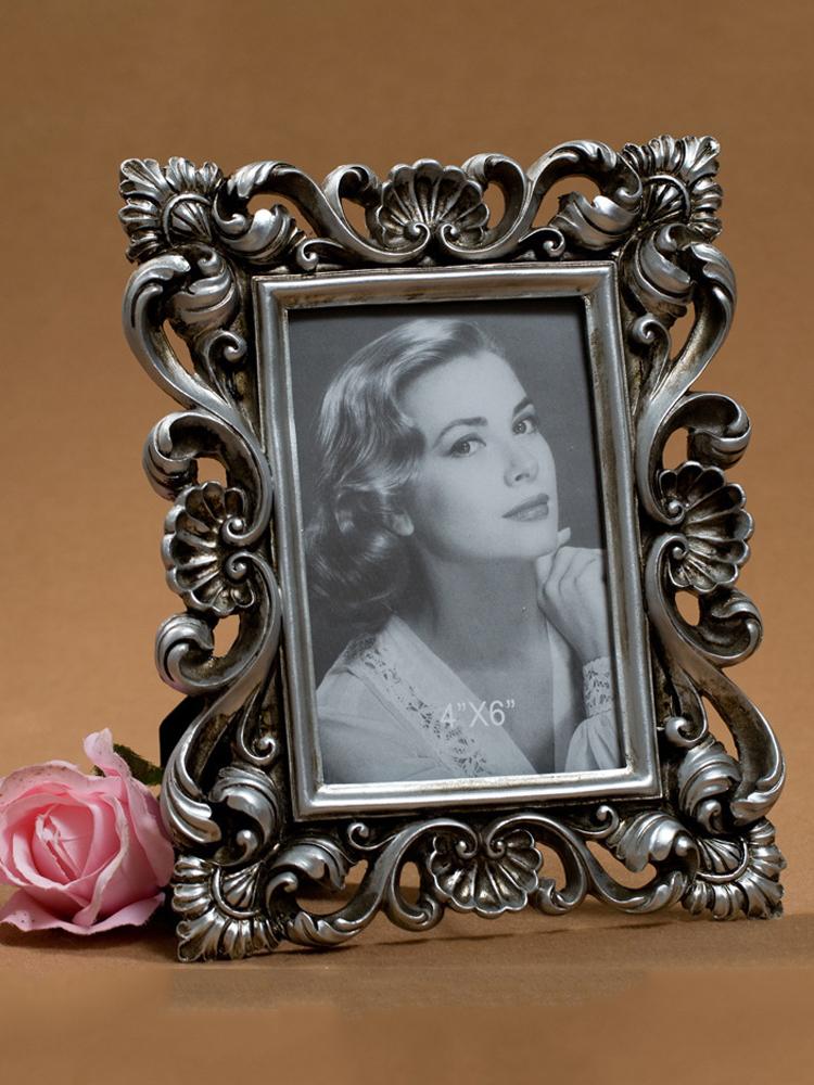

Retro Vintage Rose Luxury Resin 6 7inch Photo Frame Desktop Picture Frame Holder Home Decor 6 inch чёрный