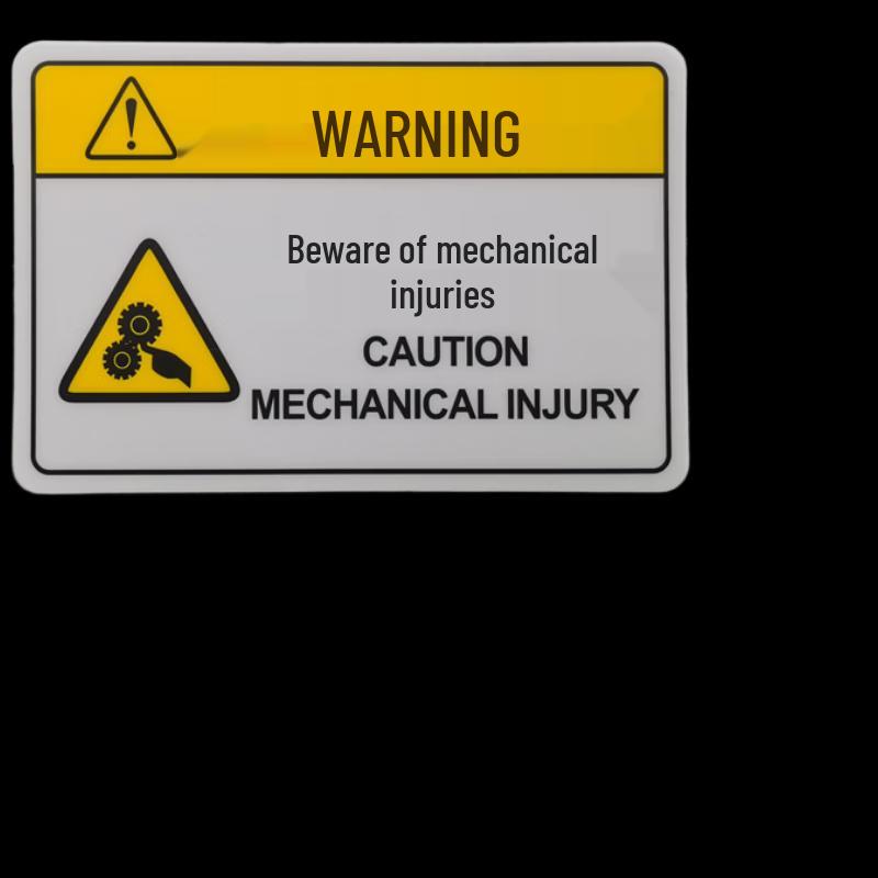Brangdy Beware of Machine Injury Warning Sign