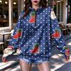 Women's Lightweight Half-Zip Sweatshirt with Print Casual Pullover for Everyday Wear