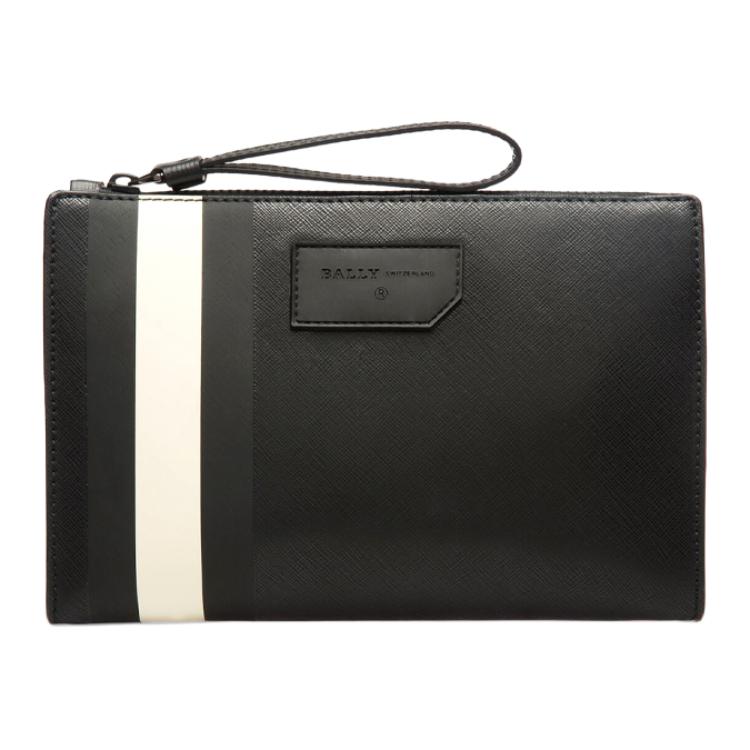 

Bally Skid Classic Черно-белая полоска Ретро Молния Повседневный деловой Кошелек-клатч из парусины для поездок на работу Мужские кошельки 6224070 Basic Set (Bag+Dust Bag)