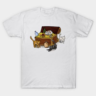 T Shirt Women A Treasure Trove Of Cats Harajuku Print Kawaii Tshirt Summer Short Sleeve Female T-Shirt Top Tee