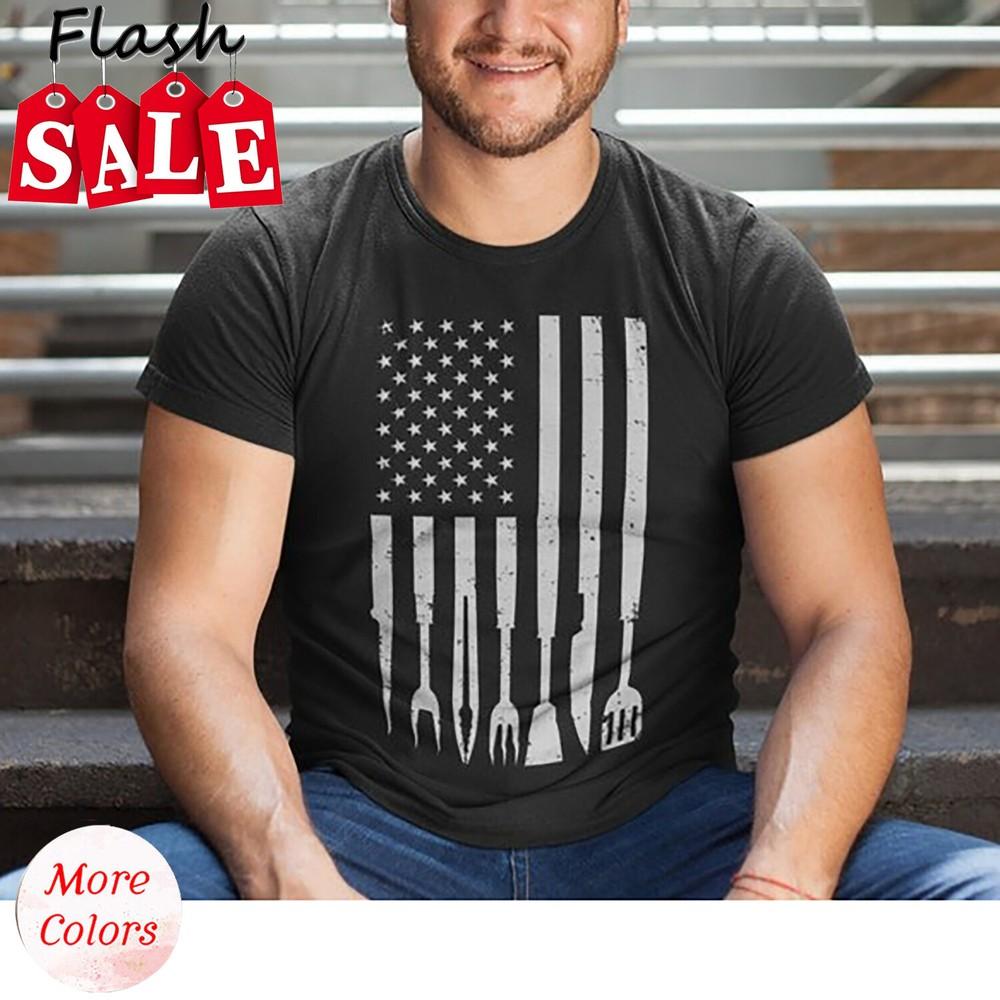 2025/American Bbq Tools Shirt, Texas Bbq Shirt, Smoking Gifts For Griller, Meat Unisex T-Shirt XXXL