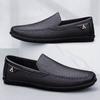 Fashion Leisure Walk Men Casual Shoes Fashion Man Driving Shoes Versatile Leather Men Loafers Summer Moccasins Classic Slip on Men Flats