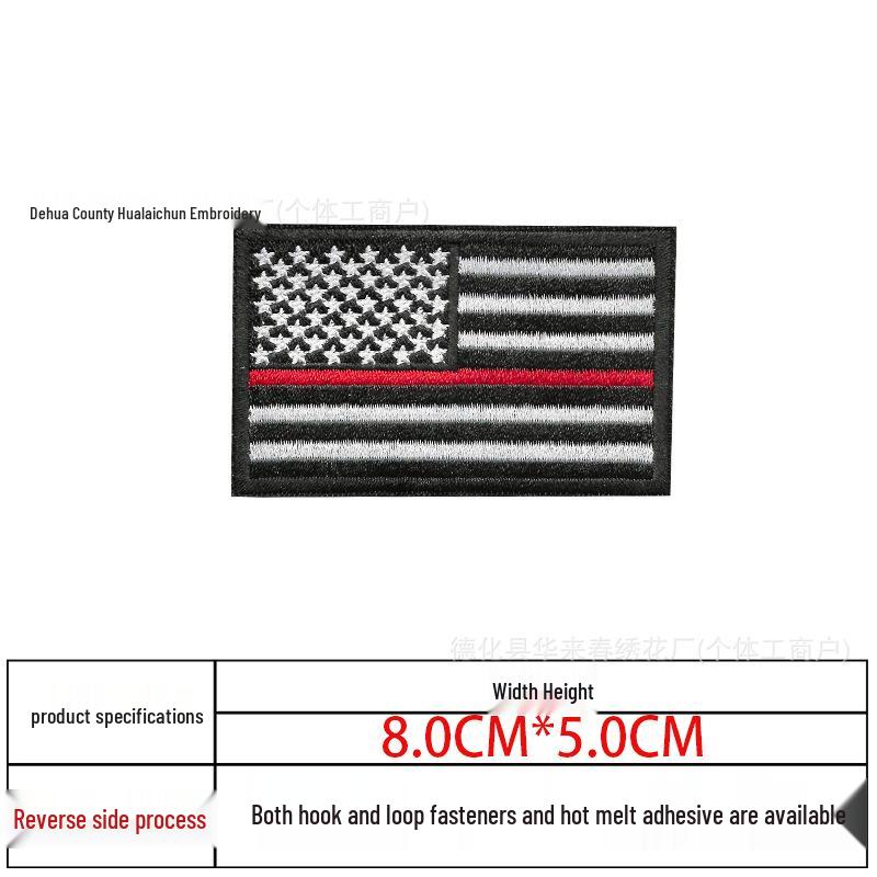 In-Stock USA Flag Embroidery Patch - Stars & Stripes Tactical Arm Badge