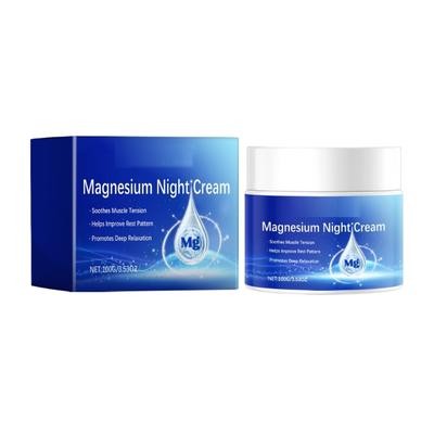Natural Topical Magnesium Cream for Sleep,Nighttime Magnesium Lotion for Neck Shoulder and Leg Deep Relaxation Lotion