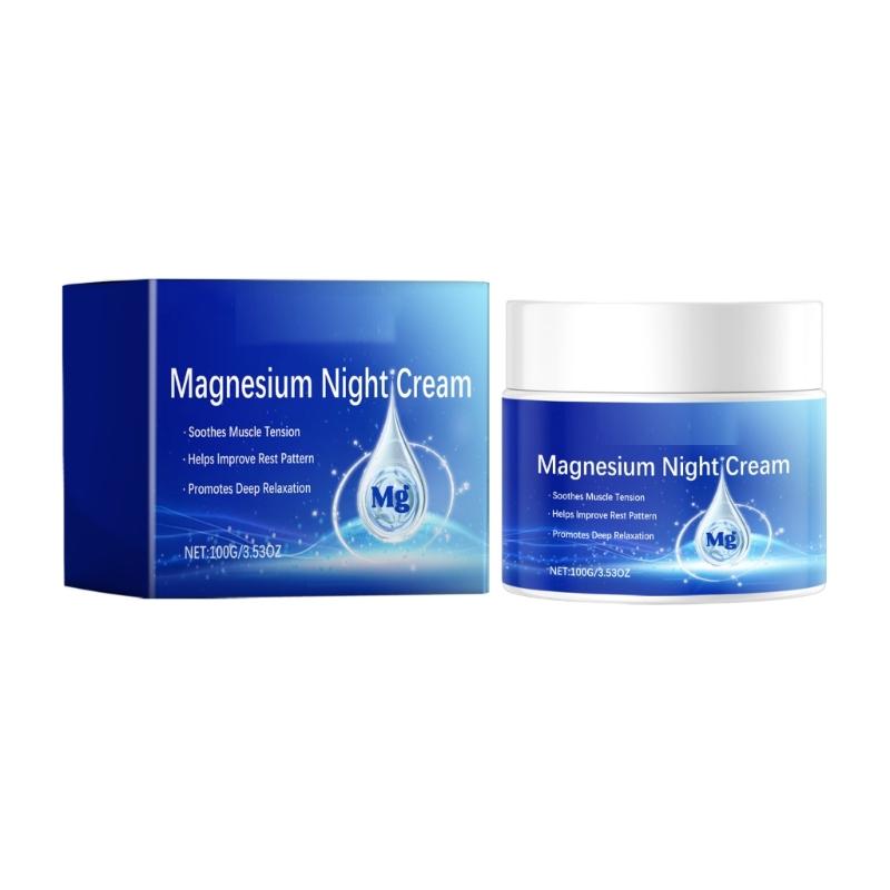 Natural Topical Magnesium Cream for Sleep,Nighttime Magnesium Lotion for Neck Shoulder and Leg Deep Relaxation Lotion 1