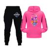 Kids Girls Long Sleeve Hooded Sweatshirt And Pants Set For Toddler And Big Kids 2Pcs Outfits
