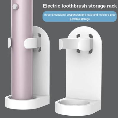 Electric Toothbrush Rack Adjustable Wall-Mounted Non-slip Rack Space Bathroom Organizer Adults I6S1